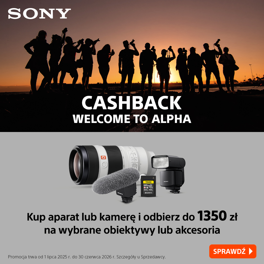 SONY Cashback - zwrot do 1350 zł