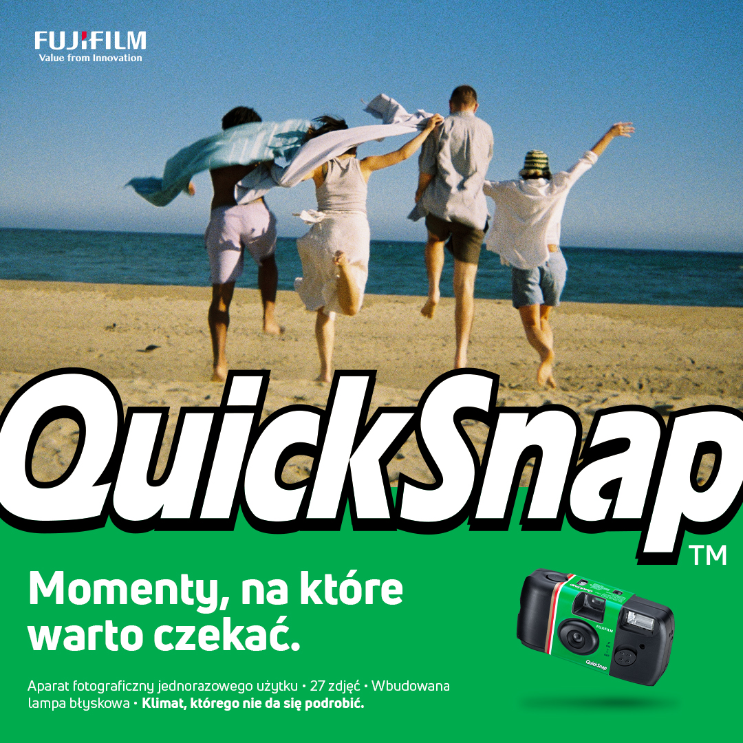 <p>QuickSnap</p><p>Analogowe zdjęcia bez komplikacji</p>