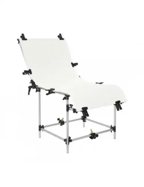Tło GlareOne PVC 60x130cm - białe, lustrzane