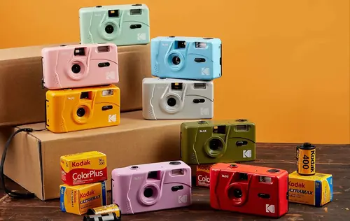Aparat analogowy Kodak M35 reusable Camera Purple