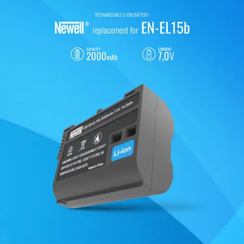 Zestaw Newell ładowarka i dwa akumulatory EN-EL15b do Nikon