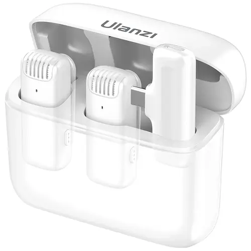 Zestaw do bezprzewodowej transmisji dźwięku Ulanzi J12 - USB-C, biały