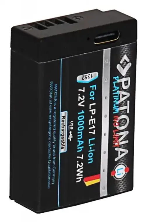 Akumulator Patona LP-E17 z ładowaniem USB-C (Canon)