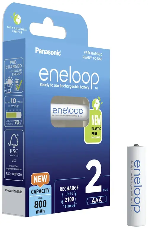 Komplet 2 szt. Akumulatorki ENELOOP AAA 800mAh HR03