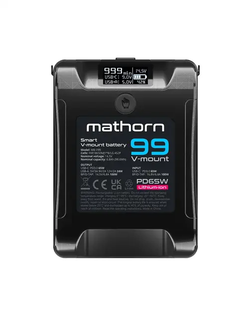 Akumulator Mathorn MB-V99 Smart OLED V-mount 99Wh