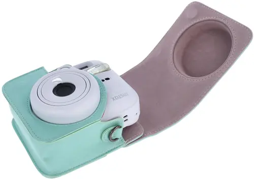 Pokrowiec na aparat Instax Mini 13 i Mini 12 Glitter Green