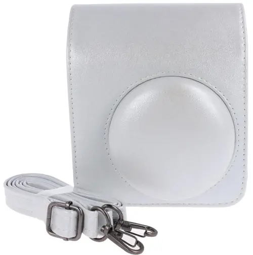 Pokrowiec na aparat Instax Mini 13 i Mini 12 Glitter White