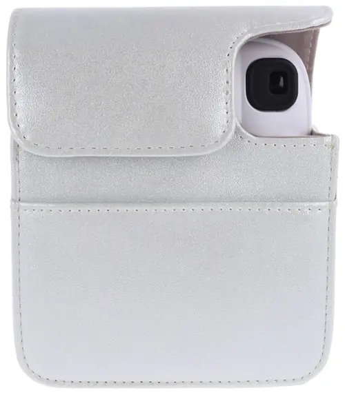 Pokrowiec na aparat Instax Mini 13 i Mini 12 Glitter White