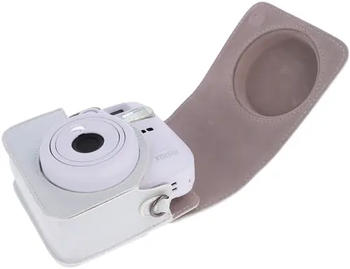 Pokrowiec na aparat Instax Mini 13 i Mini 12 Glitter White