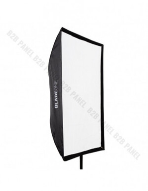 Softbox prostokątny GlareOne Parasolkowy 80x120 cm z dyfozorem do lamp reporterskich [SANSA]