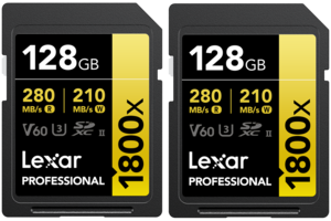 Karta LEXAR SDXC 1800X 128G UHSII/U3 2X [FOCUS]
