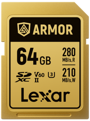 karta Lexar SDXC Armor Gold 64Gb UHSII [FOCUS]