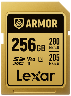 karta Lexar SDXC Armor Gold 256Gb UHSII [FOCUS]