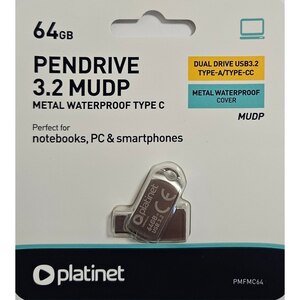 PENDRIVE 64GB PLATINET USB 3.2 /PMFMC64