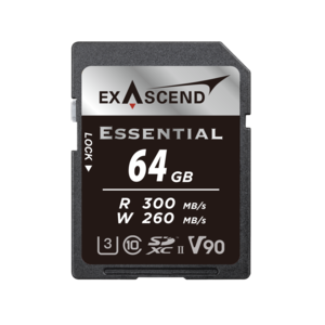 Karta ExAscend SDXC Essential V90 64GB [FOTO7]