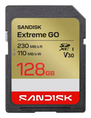 Karta SanDisk SDXC 128GB Extreme GO U3/230/V30/UHS-I/226986