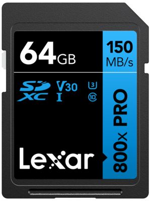 Karta Lexar PRO SDXC 64GB 800X UHSI U3 [FOCUS]