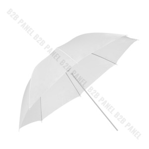 GlareOne Parasolka transparentna, biała, 90cm [SANSA]