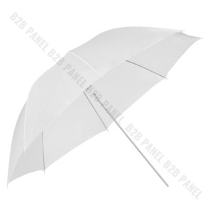 GlareOne Parasolka transparentna, biała, 110cm [SANSA]