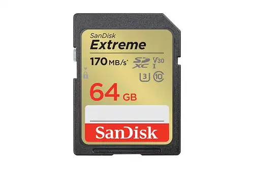 Karta SanDisk SDXC 64GB EXTREME U3/170/V30