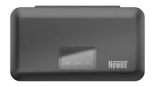 Ładowarka Newell dwukanałowa LCD-PB-SD do Fujifilm NP-W126 z funkcją powerbanku i czytnikiem kart SD
