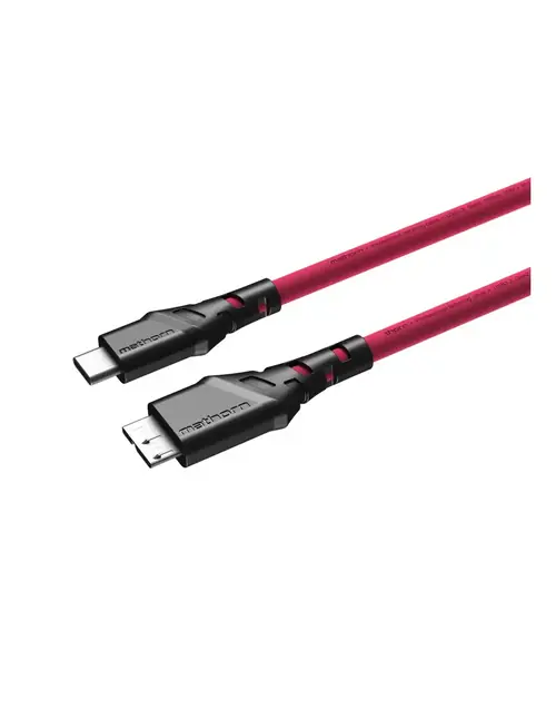Kabel fotograficzny Mathorn MTC-230M 2m 10Gbps USB C - MicroB Magenta