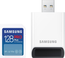 KARTA SAMSUNG Full SD z czytnikiem SDXC PRO Plus 128GB