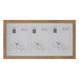 Ramka  3D Galeria 18x35 (3x 10x15) różne kolory - Dąb, 10x15, 18x35