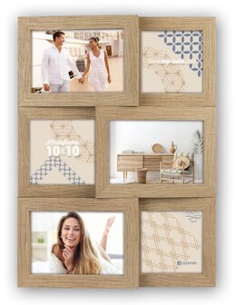 Ramka Italia Bormio - różne formaty - Jasny dąb, 10x15, 10x10 x3 | 10x15 x3