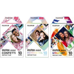 Wkłady Fujifilm Instax Mini Deco Bundle 26 (Confetti,Mermaid Tail,Spray Art) 3x10 szt.