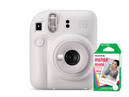 Fujifilm Instax Mini 12 (Clay White) z wkładem 10 zdjęć