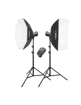 GlareOne Zestaw oświetlenia studyjnego Antares 600 Basic Kit