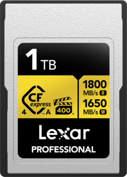 Karta Lexar CFexpress Pro Gold R1800/W1650 (VPG400) 1TB (Type A)