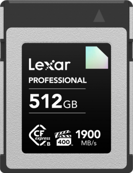Karta Lexar CFexpress typ-B Pro Diamond R1900/W1700 (VPG400) 512GB