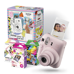 Instax Box mini 12 Blossom Pink + 3 wkłady w zestawie