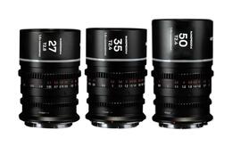 Zestaw obiektywów Venus Optics Laowa Nanomorph 27mm, 35mm, 50mm S35 Silver do Sony E