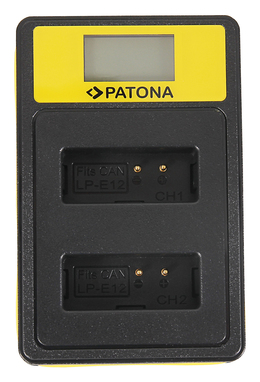 Ładowarka Patona Dual LCD USB LP-E12