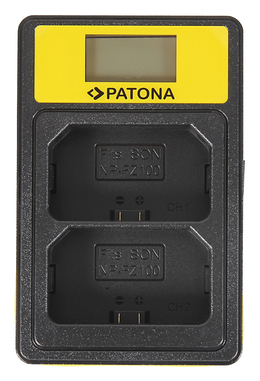 Ładowarka Patona Dual LCD USB NP-FZ100