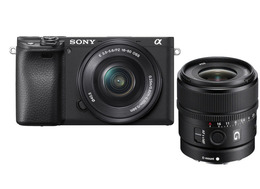 Zestaw Sony A6400 (ILCE6400LB) z ob. 16-50mm f/3.5-5.6 PZ OSS + Sony E 15mm f/1.4 G      