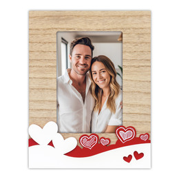 Ramka Italia Giulietta - różne kolory - Drewno z białym, 10x15, 10x15 pionowa