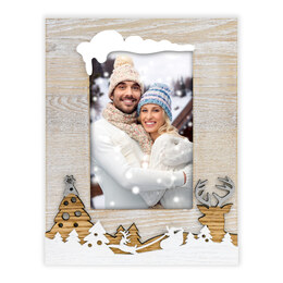 Ramka Italia Sven 10x15 - Drewno z białym, 10x15, 10x15