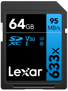 Lexar High-speed 633X SDXC UHS-I U3 (V30)