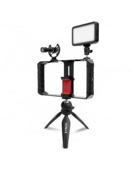 Zestaw Synco Vlogger Kit 1 - mikrofon M1S lampa LED RIG statyw