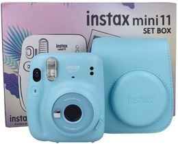 Instax Box mini 11  (niebieski - sky blue) + pokrowiec
