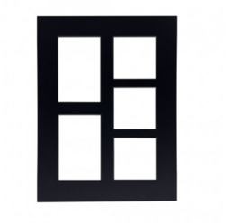 Passe-partout FOCUS collage - Czarny, 10x10 x3  / 10x15 x2, 30x40