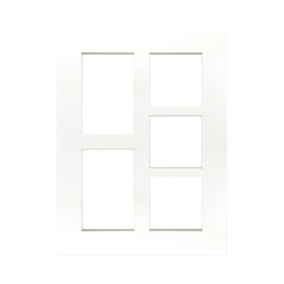 Passe-partout FOCUS collage - Biały, 10x10 x3  / 10x15 x2, 30x40