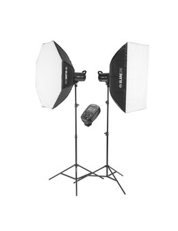 GlareOne Zestaw oświetlenia studyjnego Vega 400 Basic Kit.