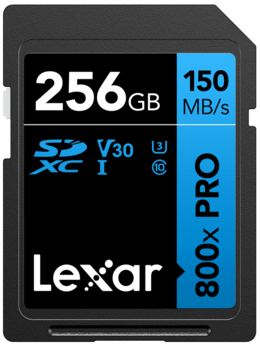 Karta Lexar Pro 800X SDXC 256GB UHS-I U3 (V30) R150/W45