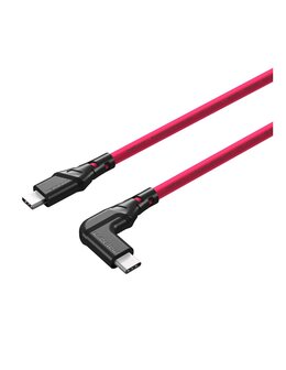 Kabel fotograficzny Mathorn MTC-221M 2m 10Gbps USB A - MicroB 90° Magenta