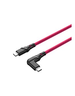 Kabel Mathorn MTC511M USB C-C kątowy 5m 10 Gbps 60W Magenta
